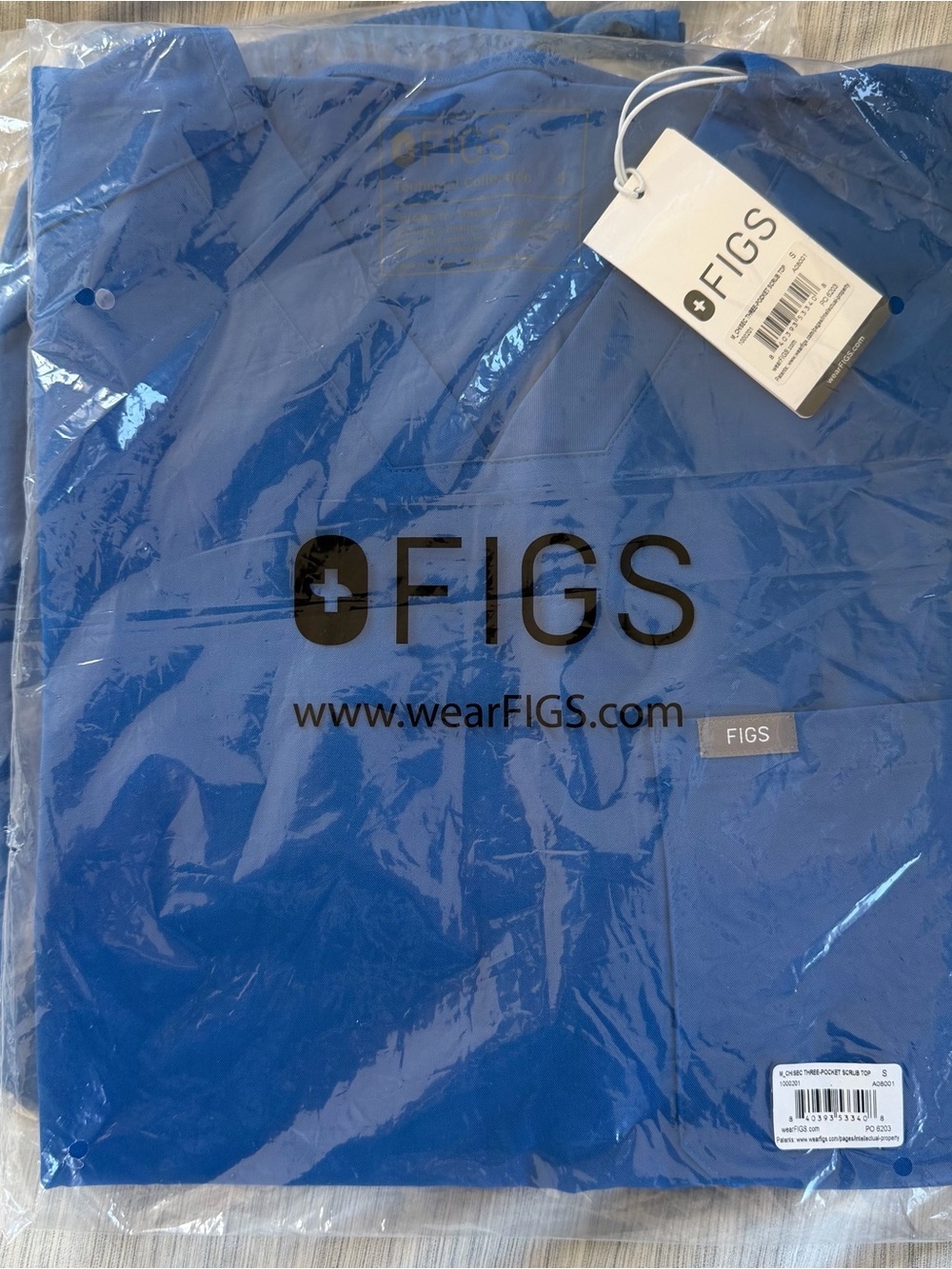 NWT FIGS Unisex Scrub Top + Bottoms in Royal Blue